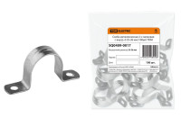 Скоба металлическая 2-х лапковая D25-26мм (100 шт) TDM (SQ0409-0017) Скоба двухлапковая оцинкованная