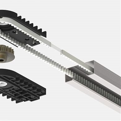 LGR-3300B Рейка приводная цельная с зубчатым ремнем