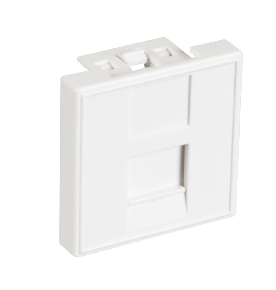 EC-IMF-1-WT-10 (10шт) Вставка 45х45 (Mosaic) для 1 модуля Keystone Jack