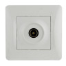 TV розетка одиночная, белый (201010) Розетка