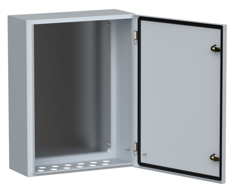 Корпус металлический ЩМП-3-0 650х500х220 У2 IP54 с монтажной платой (YKM40-03-54) Корпус металлический с монтажной платой