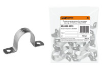 Скоба металлическая 2-х лапковая D19-20мм (100 шт) TDM (SQ0409-0015) Скоба двухлапковая оцинкованная