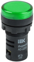 Лампа AD22DS (LED)матрица D22мм зеленый 24В AC/DC (BLS10-ADDS-024-K06) Светосигнальный индикатор