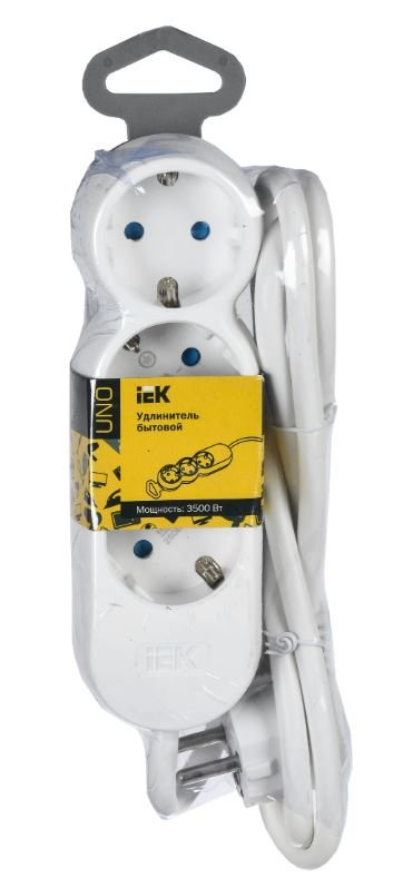 Удлинитель У03 3 места с заземлением 5м 3х1,5кв.мм 16А/250В UNO (WYP53-16-03-05-Z) Удлинитель с заземлением