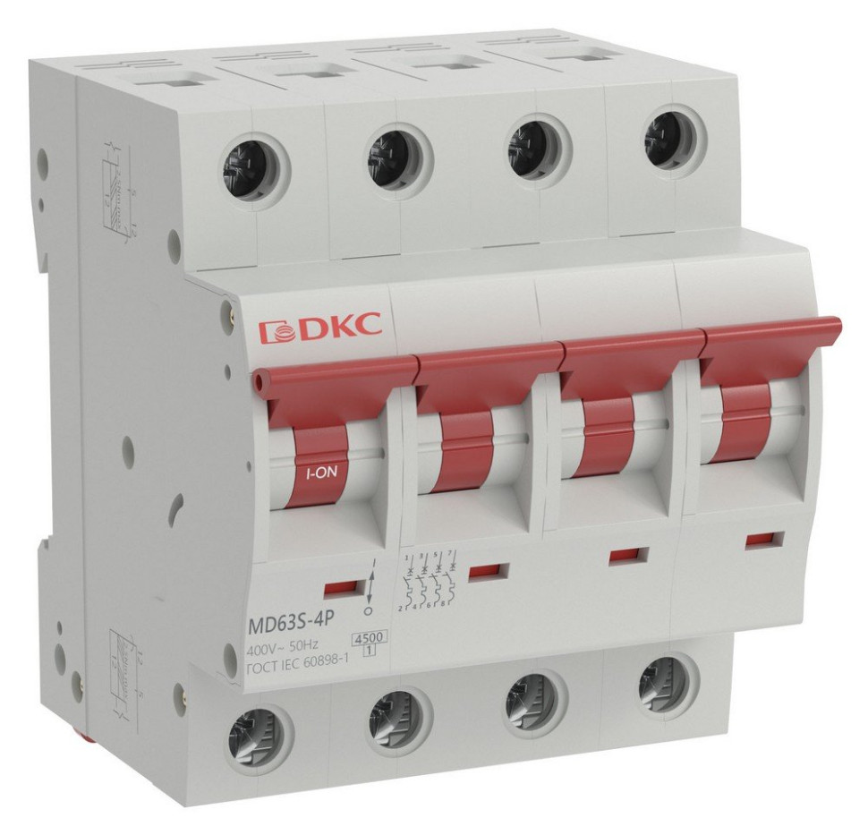 YON max MD63S 4P 32А 4,5кА C (MD63S-4PC32) Автоматический выключатель