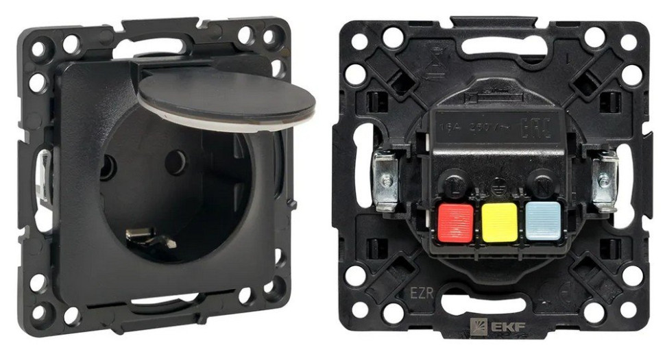 Стокгольм Механизм Розетки 1-местной 16А (EZR16-028-10-44) Механизм Розетки 1-местной 16А