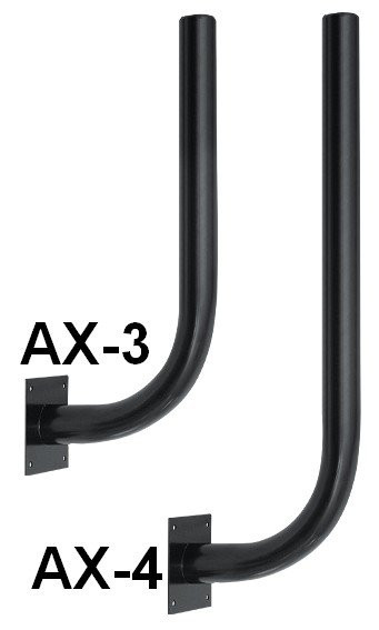 AX-3 Кронштейн профессиональный Г-образный (1 шт) для крепления серии AX на заборе/стене