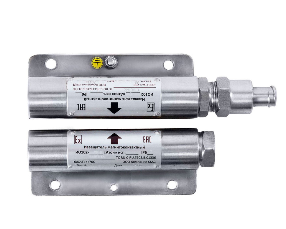 ИО102-МК Н-КМ15 "Атон" исп.13, нержавеющая сталь Извещатель охранный точечный магнитоконтактный взрывозащищенный
