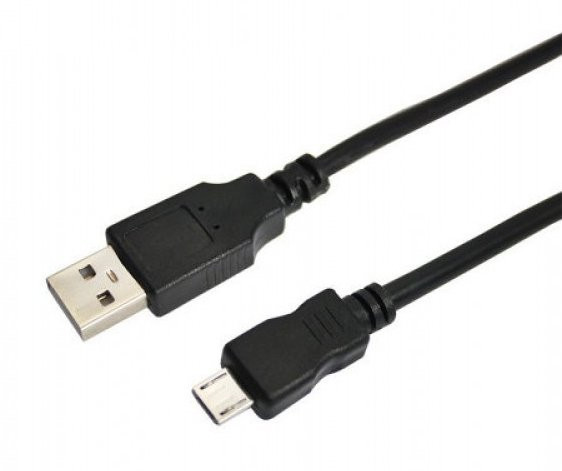 Кабель USB-A  -  micro USB, 1А, 1,8м, ПВХ, черный REXANT (18-1164-2) Кабель для программирования