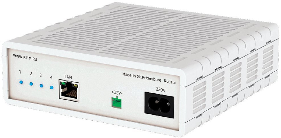 Стационарный GSM модем 900/1800 MHz (4 SIM, 1 Ethernet) Модем GSM