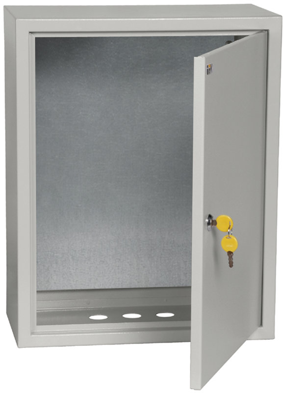 Корпус металлический ЩМП-2-0 500х400х220 УХЛ3 IP31 с монтажной платой (YKM40-02-31) Корпус металлический с монтажной платой