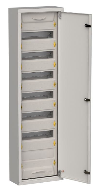 Корпус металлический TITAN 5 ЩРн-84 (1х84) 1085х310х140 IP31 одна дверь серый (TI5-50-N-084-31-7035) Корпус металлический