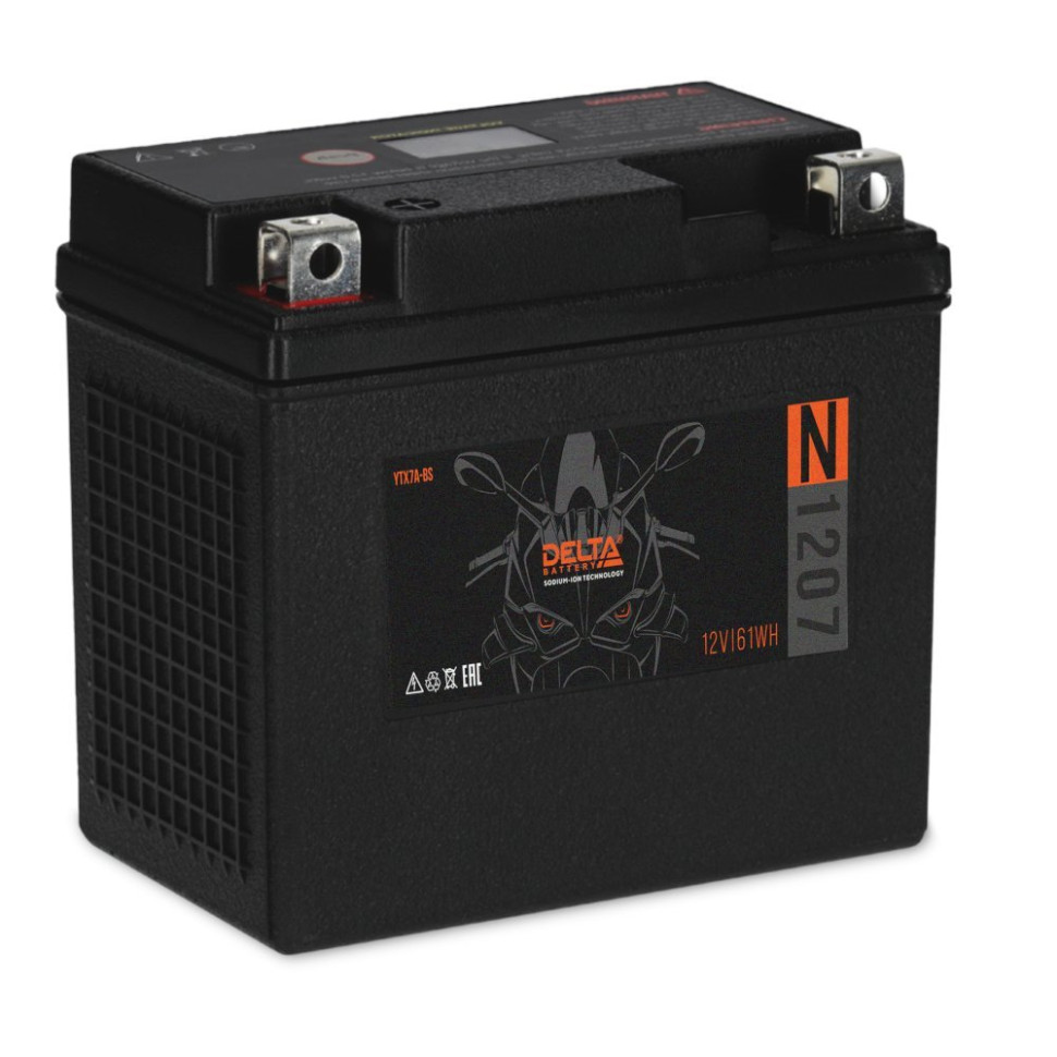 DELTA N 1207 Аккумулятор герметичный свинцово-кислотный стартерный