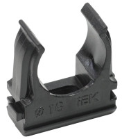 Держатель с защёлкой D16 черный ELASTA (100 шт) (CTA10D-CF16-K02-100) Держатель с защёлкой