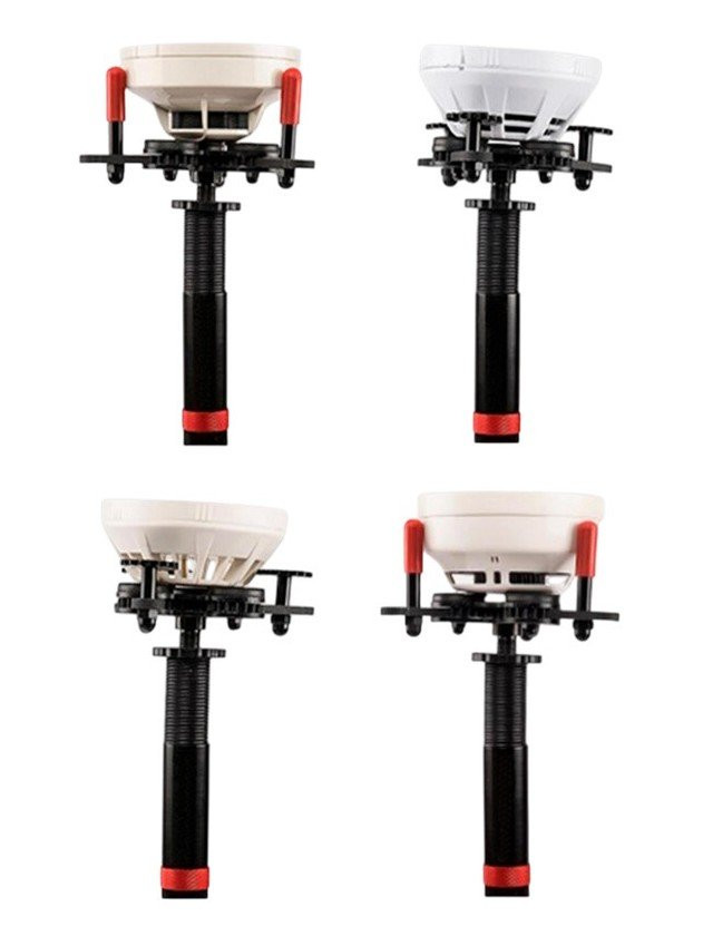 Универсальный съёмник пожарных извещателей, штанга телескопическая, 2х секционная 1.7-3.0 метра, чехол для переноски и хранения штанги 3 м Комплект для проверки пожарных извещателей