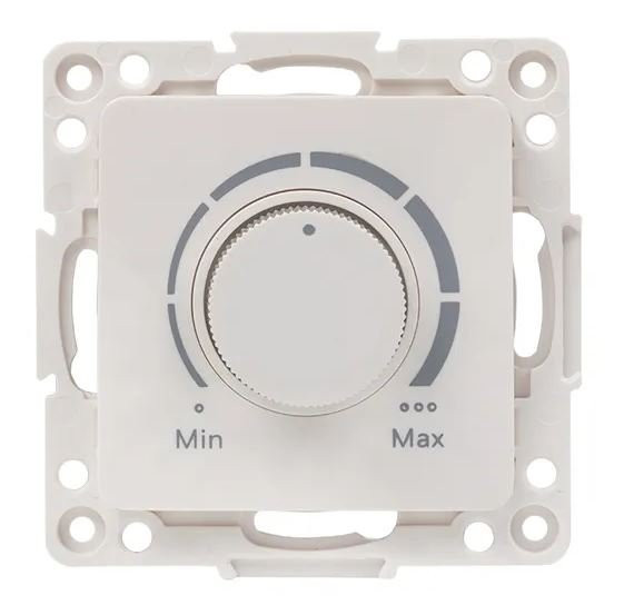 Стокгольм Механизм светорегулятора 600W 220В винтовые клеммы белый (EYD06-101-10) Механизм светорегулятора