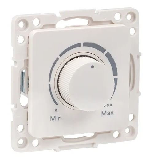 Стокгольм Механизм светорегулятора 600W 220В винтовые клеммы белый (EYD06-101-10) Механизм светорегулятора