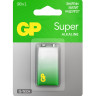GP Super Alkaline 9V Крона (GP 1604AA21-5CRSBC1), БЛИСТЕР Алкалиновая батарейка GP Super Alkaline 9V Крона (GP 1604AA21-5CRSBC1), БЛИСТЕР Алкалиновая батарейка
