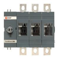 Рубильник 200A 3P без рукоятки управления TwinBlock (tb-s-200-3p) Рубильник