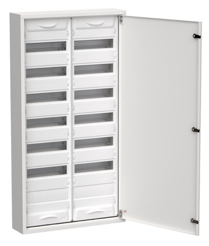 Корпус металлический TITAN 5 ЩРн-168 (2х84) 1085х570х140 IP31 одна дверь белый (TI5-50-N-2х084-31) Корпус металлический