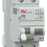 DVA-6 1P+N 16А C 10мА A 6кА AVERES (rcbo6-1pn-16C-10-a-av) Автоматический выключатель дифференциального тока