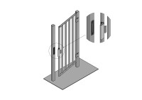 ALM-350FTL-12/24V (черный) Влагозащищённый электромагнитный замок