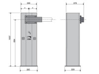 CAME GARD 4000DX COMBO CLASSICO Шлагбаум автоматический для правостороннего монтажа