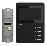 CTV-DP1400N (черный + серебро) Комплект видеодомофона