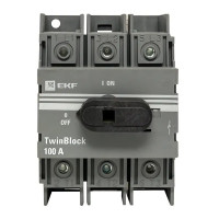 Рубильник 100A 3P с рукояткой управления для прямой установки TwinBlock (tb-100-3p-f) Рубильник