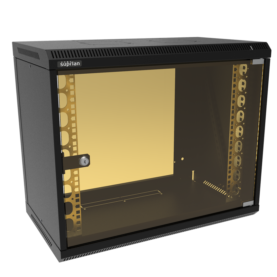 ТВЛ-9U-600-350-СР-9005 (05-1090-B) Шкаф настенный телекоммуникационный