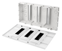 Бокс пластиковый ЩРВ-П-36 IP41 белый, черная прозрачная дверь. KRANZ (KR-11-0236) Корпус пластиковый