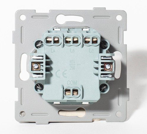 Выключатель трехклавишный, белый (201105) Выключатель