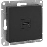 Механизм розетки HDMI, чёрный Эпика (UP1-SOB-HDMI) Механизм розетки HDMI