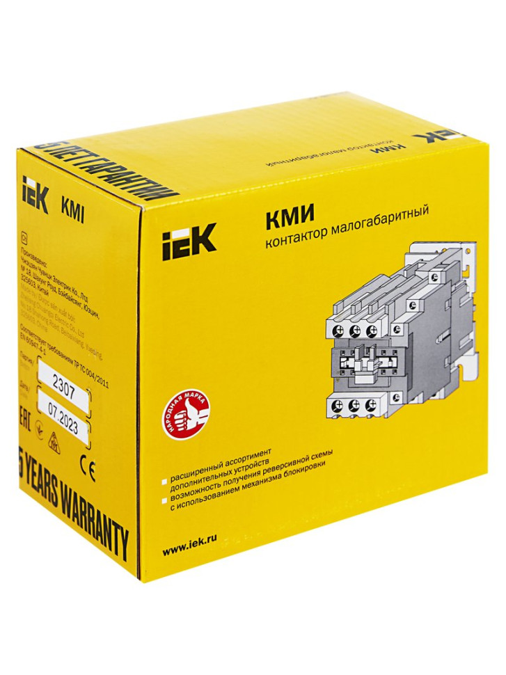 Контактор КМИ-35012 50А 230В/АС3 1NO;1NC (KKM31-050-230-11) Контактор