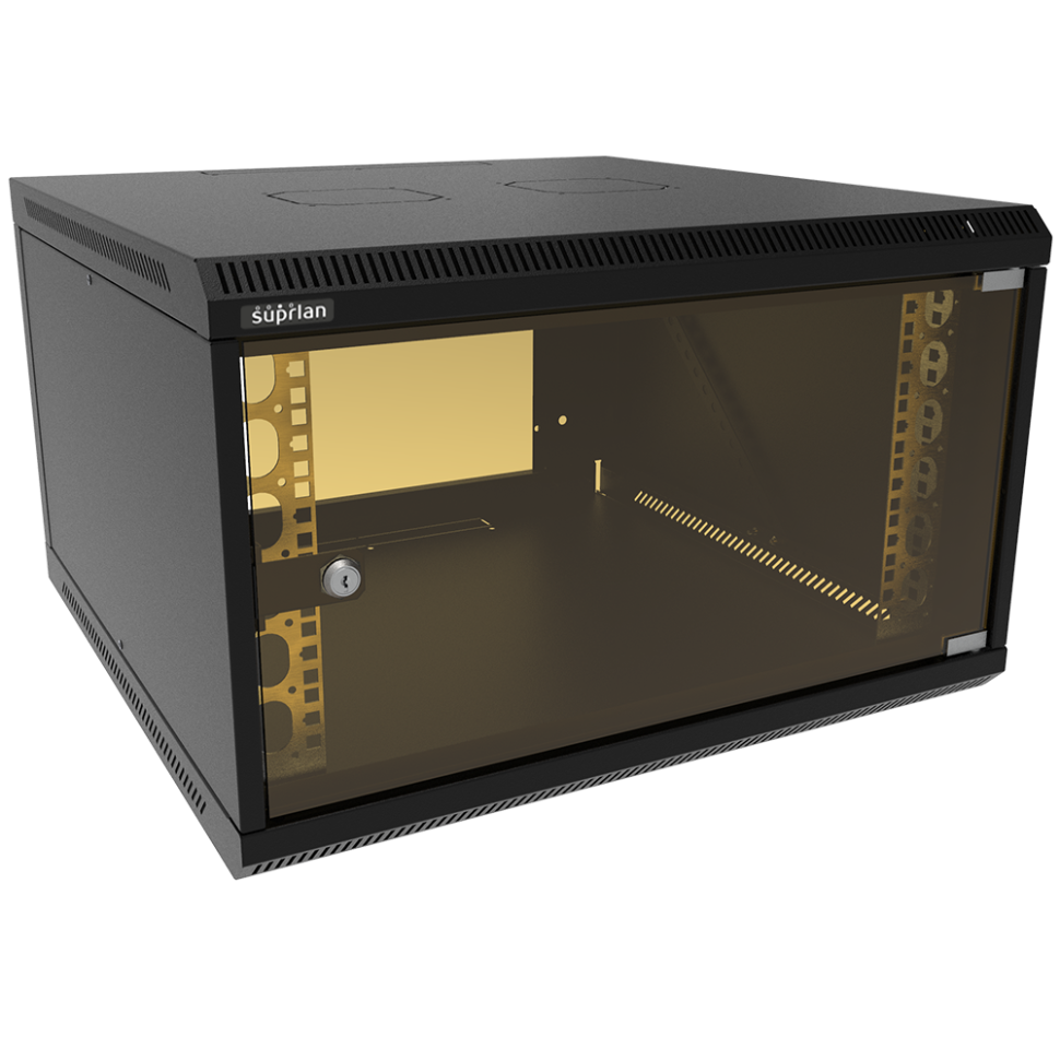 ТВЛ-6U-600-600-СР-9005 (05-1066-B) Шкаф настенный телекоммуникационный