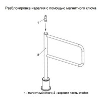 Praktika К-13 (1200мм) левая Калитка электромеханическая