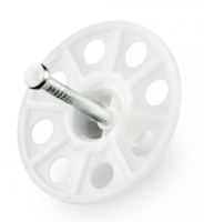 Тарельчатый дюбель гриб с гвоздем для ПМ IN30 белый (100 шт) (PR08.12248) Тарельчатый дюбель гриб с гвоздем