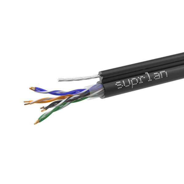 UTP Cat.5e 4x2x0,51 Cu PE Outdoor T-FG8 (трос) Premium (01-0308-1) Кабель «витая пара» (LAN) для структурированных систем связи