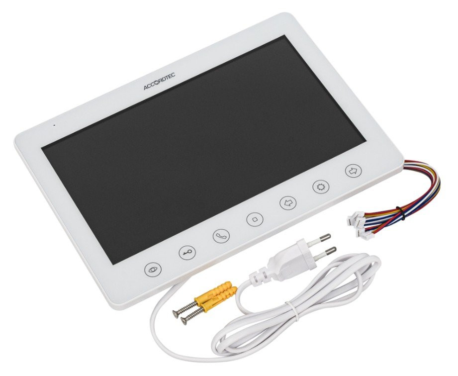 AT-VD100C/SD WH Монитор домофона цветной с функцией «свободные руки»