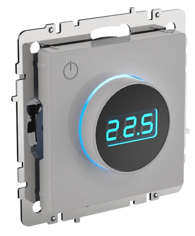 Термостат электронный с индикацией BRITE ТС10-1-БрБ белый (BR-RT11-K01) Термостат