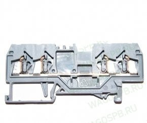WAGO 280-833 клемма 4-х проводная Клемма проходная на DIN рейку