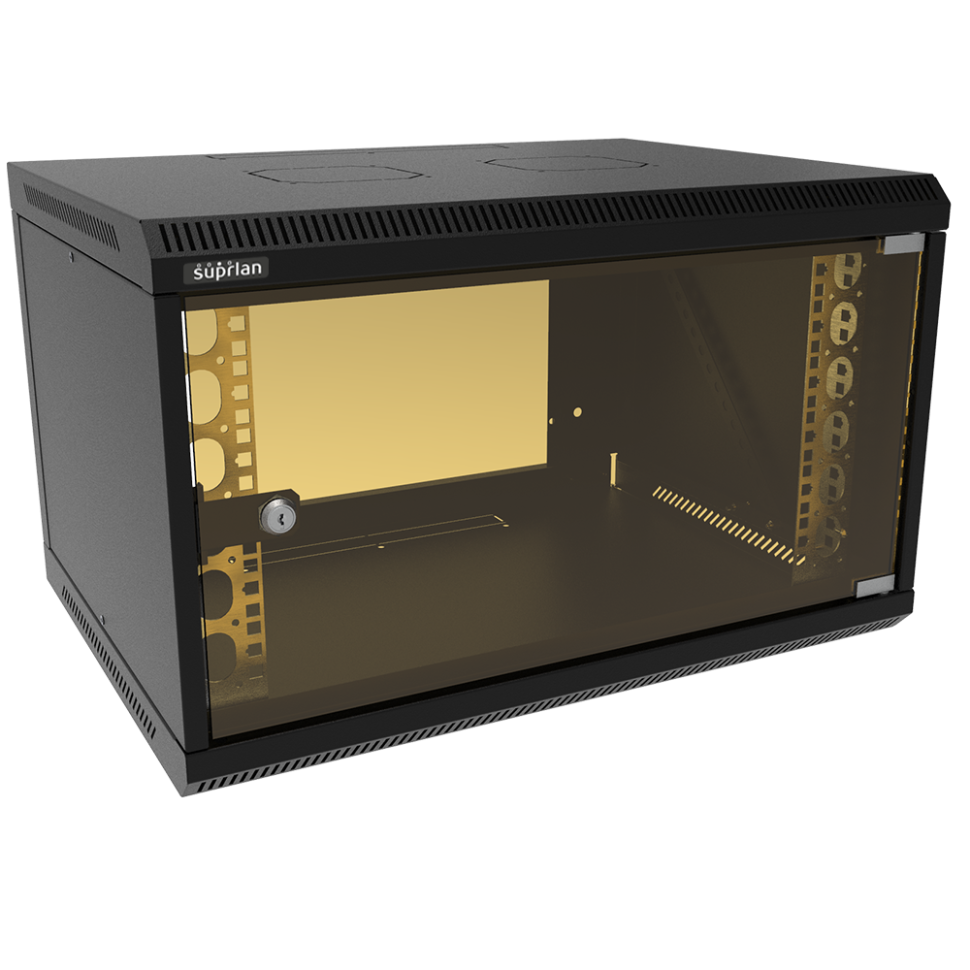 ТВЛ-6U-600-450-СР-9005 (05-1063-B) Шкаф настенный телекоммуникационный