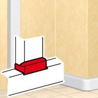 DLP Т-образный отвод для кабель-канала 35х105, 50х150 мм ширина крышки 65 мм белый (010737) Угол Т-образный отвод