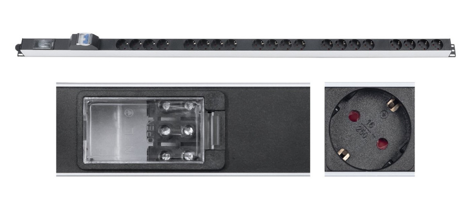 PDU-16-20S-B-T (9548c) Блок розеток