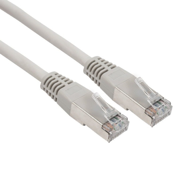 Шнур коммутационный, патч-корд F/UTP RJ45-RJ45, CAT 6, ZH нг(А)-HF, серый, 2м REXANT (18-8105-1)