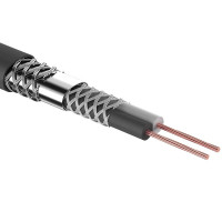 Кабель микрофонный REXANT 2х0,25 мм², ø 6,8 мм, черный, (100 м)(01-6029) Кабель «витая пара»