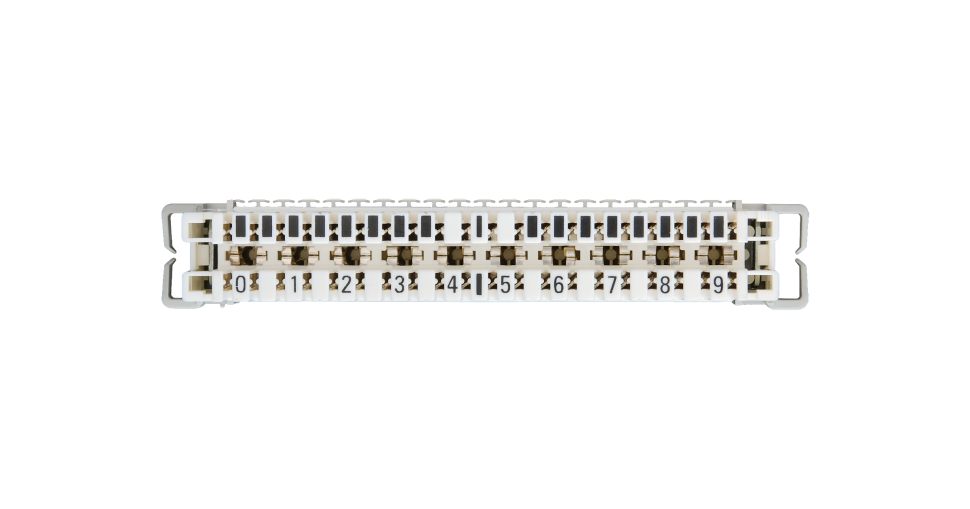 NMC-PL10-DU-10 (10 шт) Плинт размыкаемый, (0...9), крепление под кронштейн и круглые направляющие