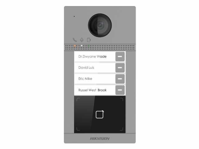 DS-KV8413-WME1(C)/Flush Вызывная панель IP-домофона