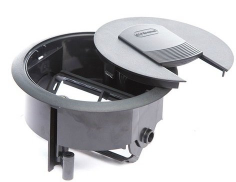 Люк в пол на 2 поста (45х45мм) с суппортом, пластик LUK/2 (70022) Люк в пол