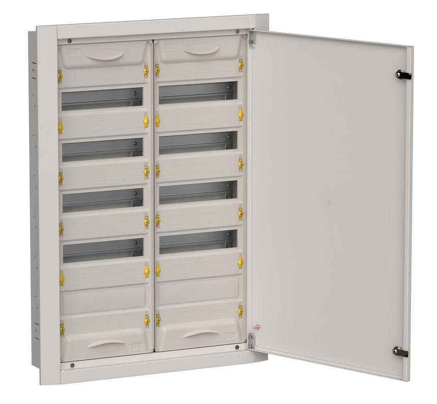 Корпус металлический встраиваемый TITAN 5 ЩРв-120 (2х60) 880х625х130 IP31 одна дверь серый (TI5-50-V-2х060-31-7035) Корпус металлический